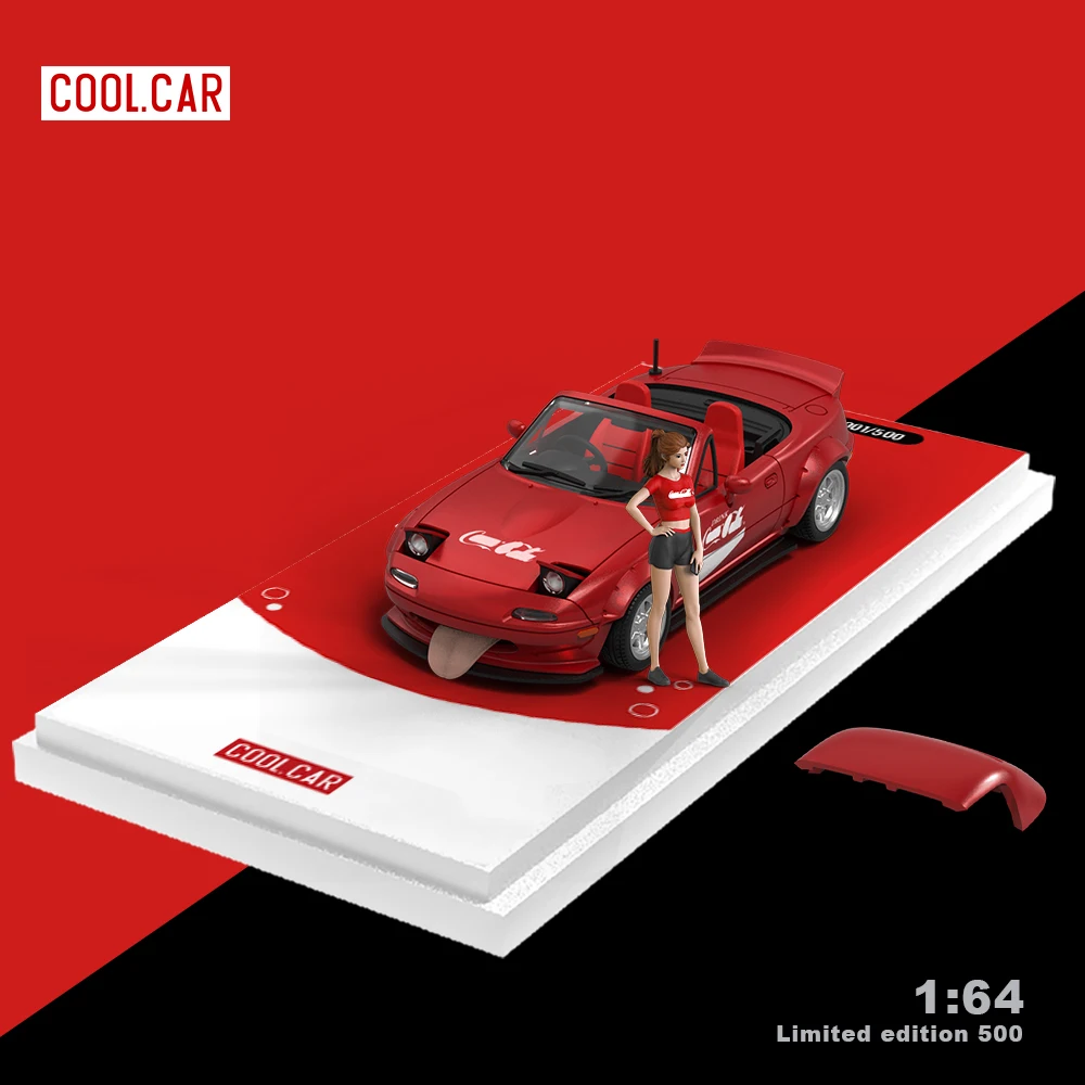 CoolCar /CC 1:64 MX5 Red Painting Simulation Alloy Car Model for Collection&Display&Gift 