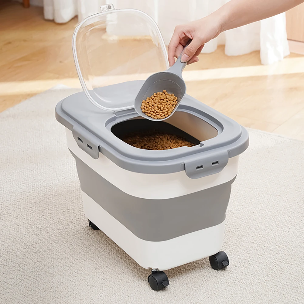 33lbs Pet Food Storage Container with Measuring Cup