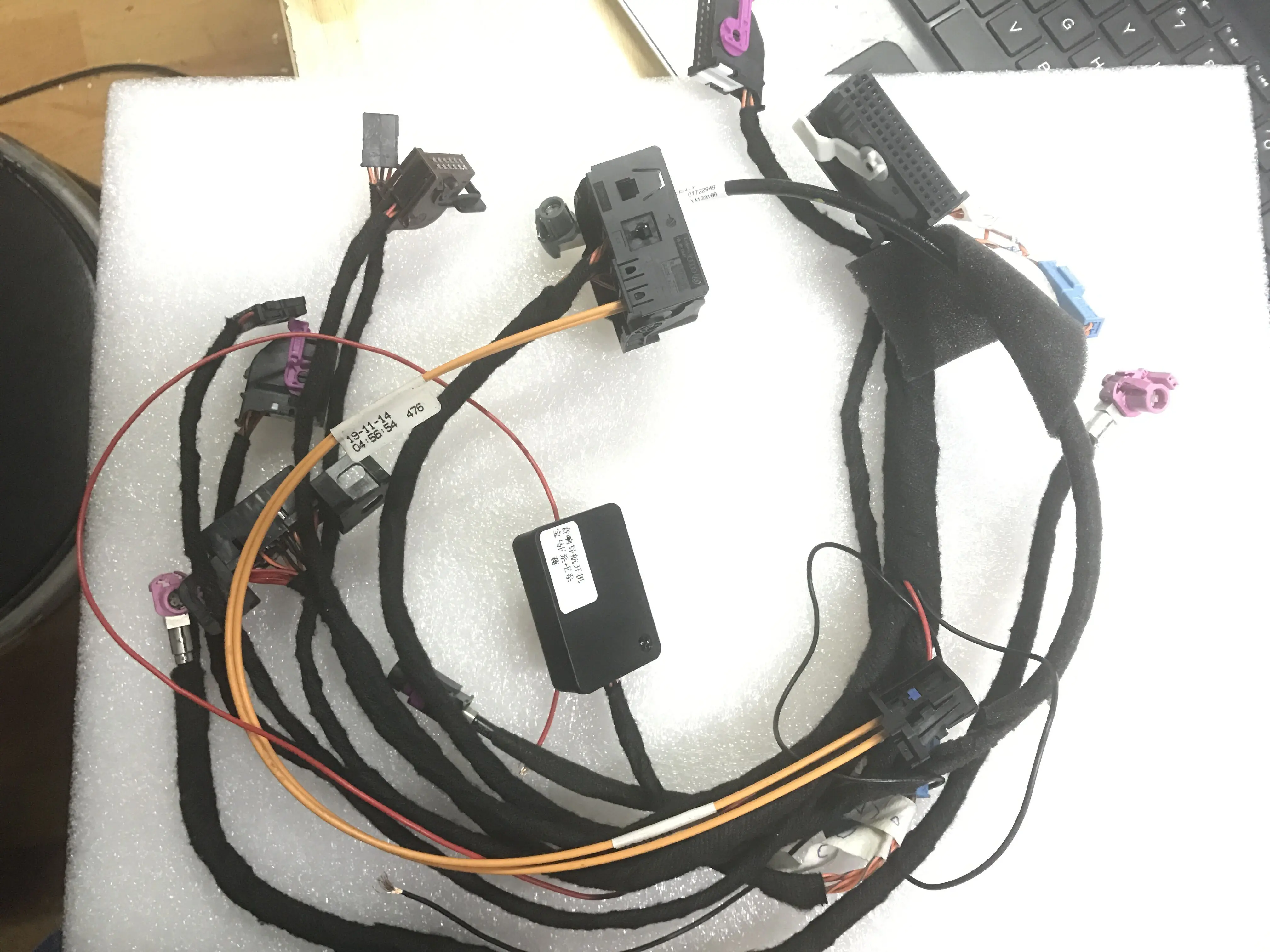 Wirings harness with CAS Emulator tester for BMW CCC CIC NBT navigation systems power on bench all in one