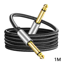 Premium Shielded 6.35mm Electric Guitar Amplifier Cable (1m)