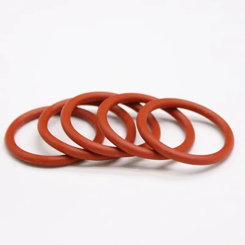 Rubber O Rings 5/10/50pcs Red CS 4mm OD 15-80mm Food Grade Silicon Assortment HVAC Tools