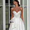 Strapless Ivory Wedding Dresses for Women Sleeveless Bridal Gowns Side Slit Bridal Gowns with Pleat 2024 Summer Vestido De Novia 3