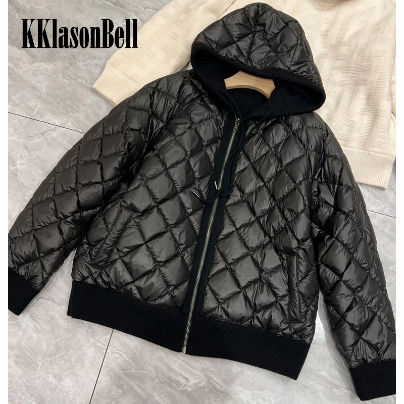 

11,2 KKlasonBell Высококачественная Двусторонняя пуховая куртка с капюшоном и кулиской, женская