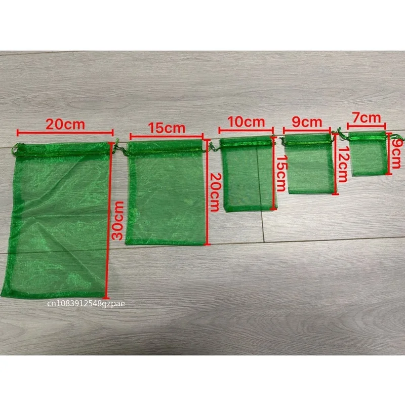 50/100pc Multicolor Drawable Organza Pouch Big Small Insect Control Mesh Bag Packaging Clothes Toy Jewelry Candy Pocket Gift Bag 6