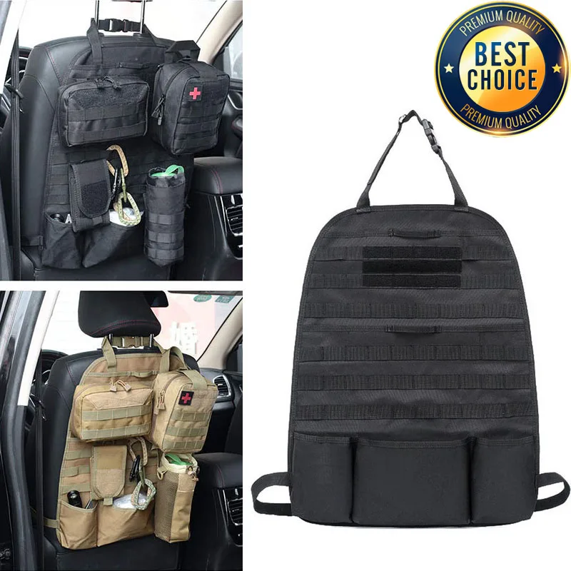 Mocoli Organizer Tattico per Seggiolino Auto, Protezione per Schienale con 5 Tasche Rimovibili, Tasca Posteriore per Sedile Auto per la Maggior Parte dei Veicoli Mocoli Organizer Tattico per Seggiolino Auto, Protezione per Schienale con 5 Tasche Rimovibili, Tasca Posteriore per Sedile Auto per la Maggior Parte dei Veicoli