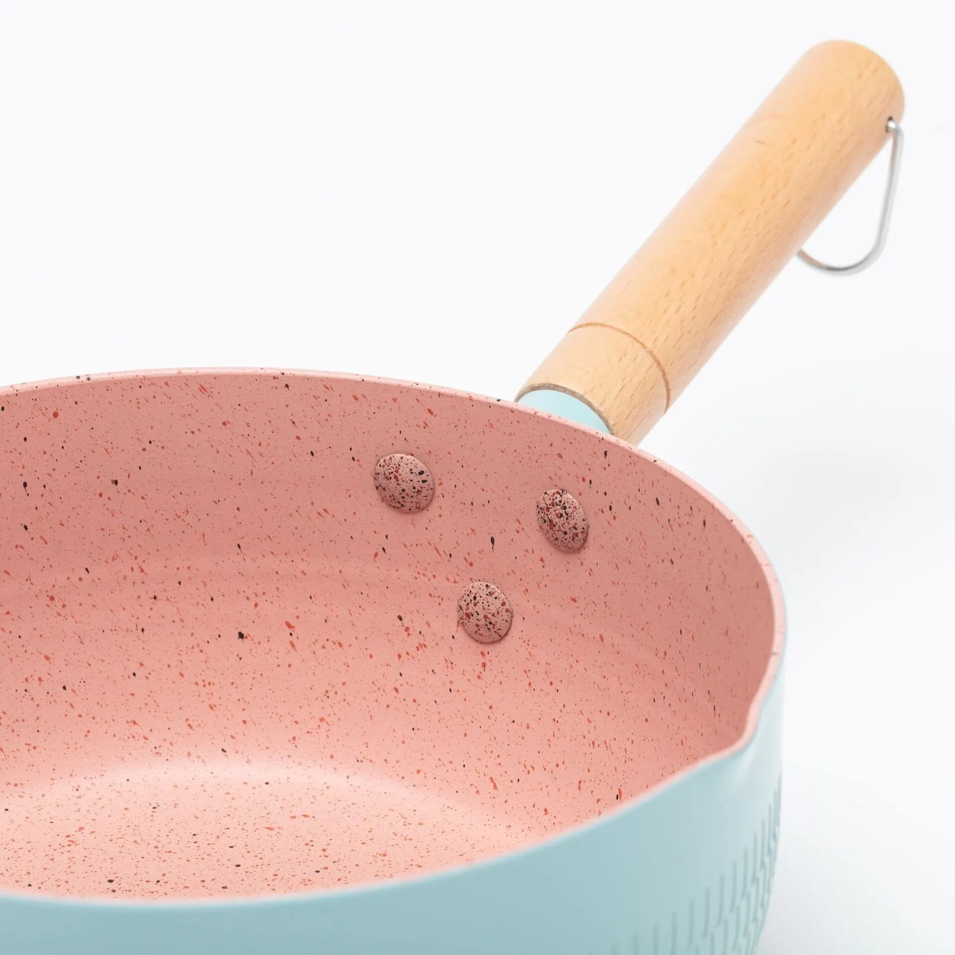 1pc Blue/Green/White Non Stick Pan 5