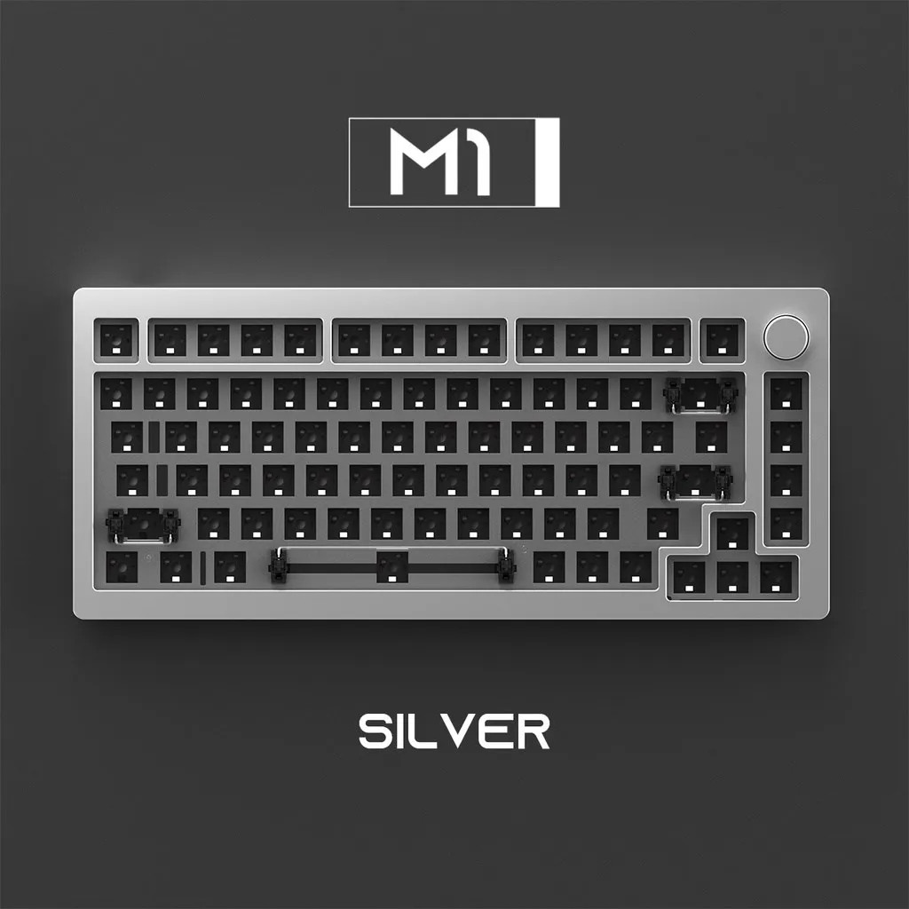 Akko MONSGEEK M1 DIY Kit 75% RGB Hot-swap South-facing Barebone Mechanical Aluminum Keyboard Kit CNC Metal VIA/QMK Gasket-Mount