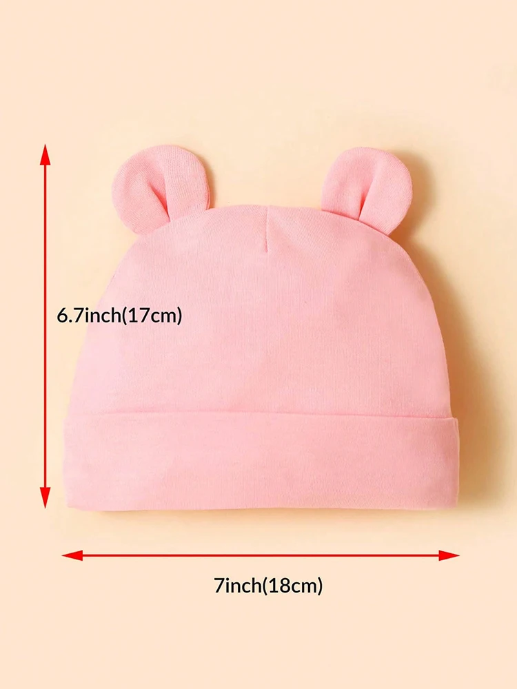 2pcs baby blankets+cute solid color cute baby brine door hat autumn/winter newborn hat children's accessories