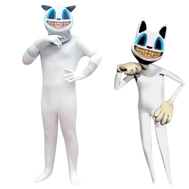 consultor emprender Converger Disfraz de Halloween para niños y niñas, traje de Anime con cabeza de sirena  de gato blanco y negro, León, plátano, juego loco, mallas para fiesta de  Carnaval - AliExpress