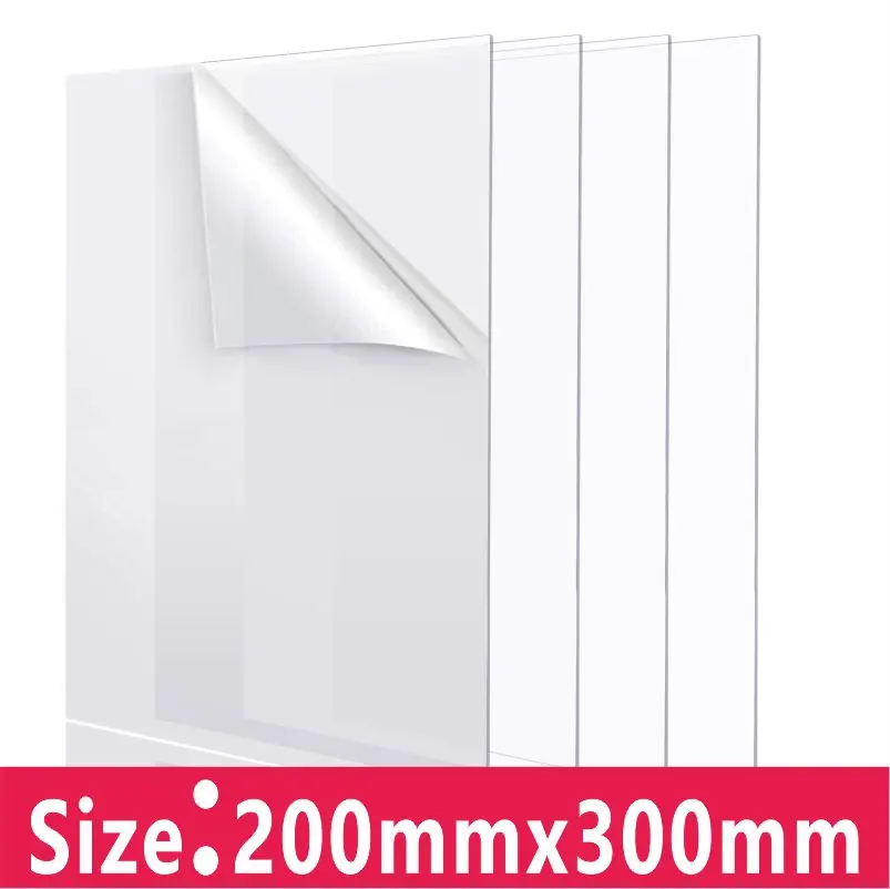 Transparent Plexiglass Plate Acrylic Sheet 200x300mm