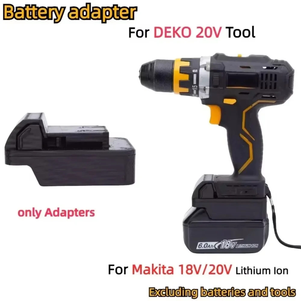 Akku-Adapter/Konverter für Akkus der Makita 18 V LXT BL-Serie auf Elektrowerkzeuge der DEKO 20 V-Serie (ohne Werkzeuge und Akkus)