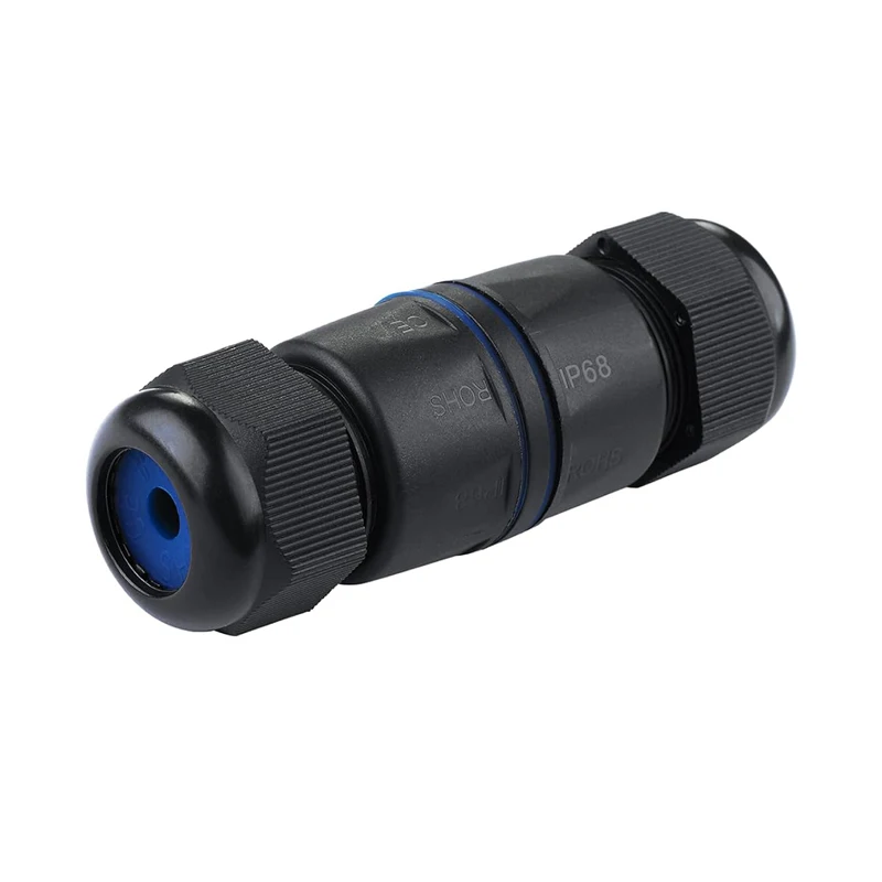 RJ45 Coupler Ethernet LAN IP68 Cable Wire Connector M25 Gland No Shielded Cable for Outdoor LED Equipment Underwater