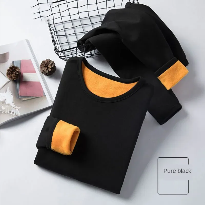 Women's Thermal Underwear Set Cotton Thickened Plus Size Bottomed Warm Shirt Autumn Winter Clothes Trousers Long Johns For Women