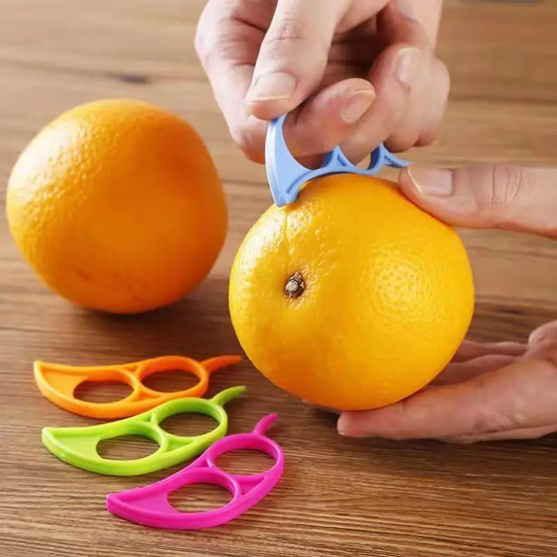 

10Pcs Mouse Shape Lemons Orange Grapefruit Citrus Opener Peeler Remover Slicer Cutter Quickly Stripping Kitchen Tool Fruit Knife