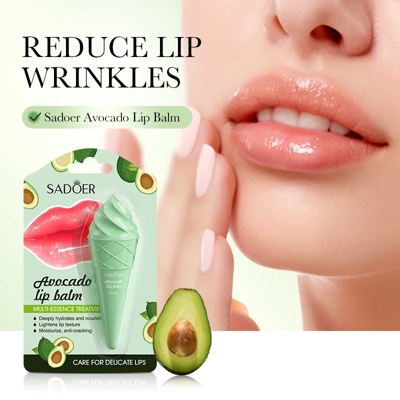 SADOER Moisturizing Lip Balm Plump Lips Anti Wrinkles Lipstick Lip Plumper Hydrating Repair Nourishing Lips Skin Care Products