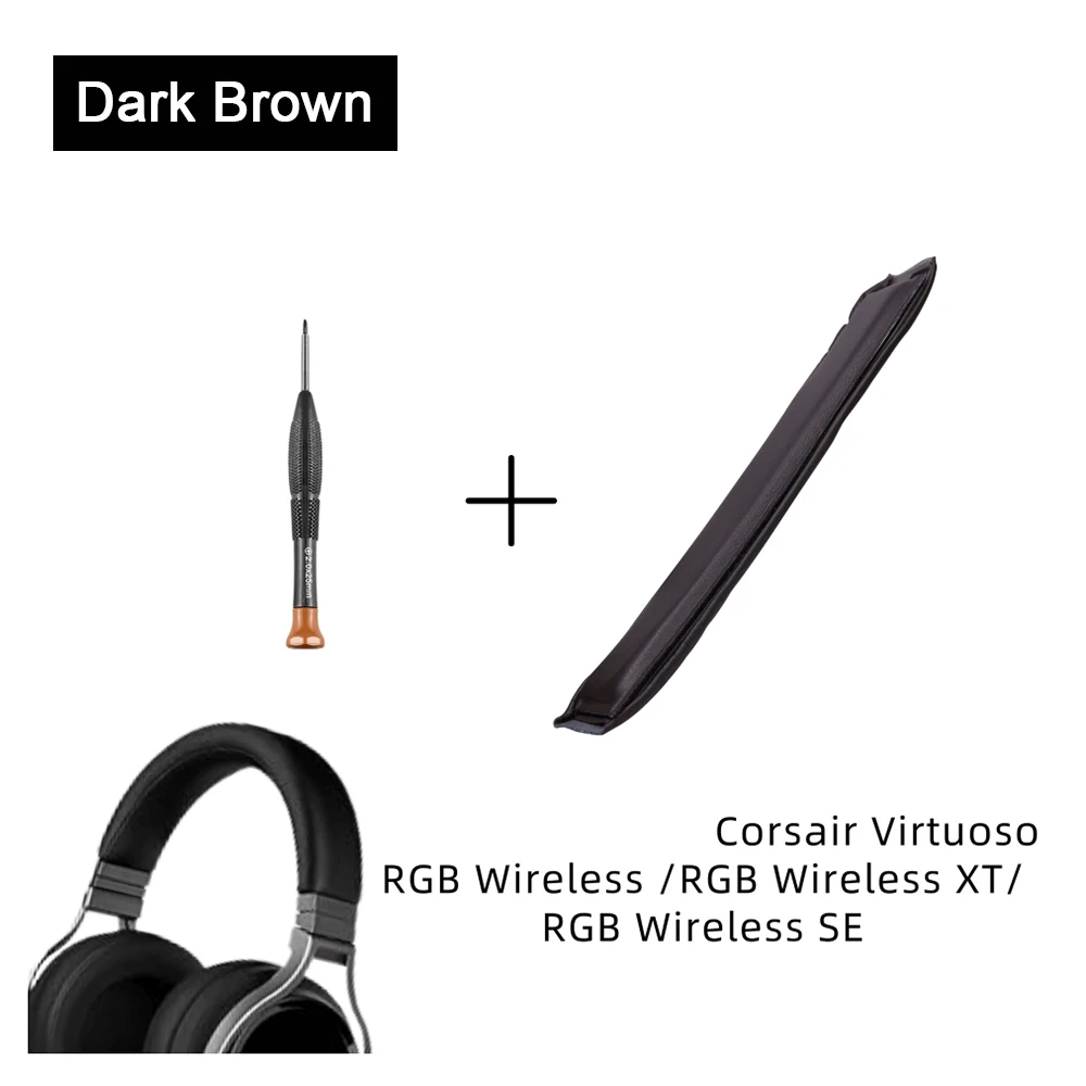 Replacement Earpads & Headband Cushion for Corsair Virtuoso RGB Wirless / RGB Wireless XT / RGB Wireless SE Head Band Ear Pads