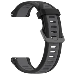 Versatile Smart Watch Replacement Band - 18mm/20mm/22mm Adjustable Bracelet Strap - 20mm Universal (Black Gray)