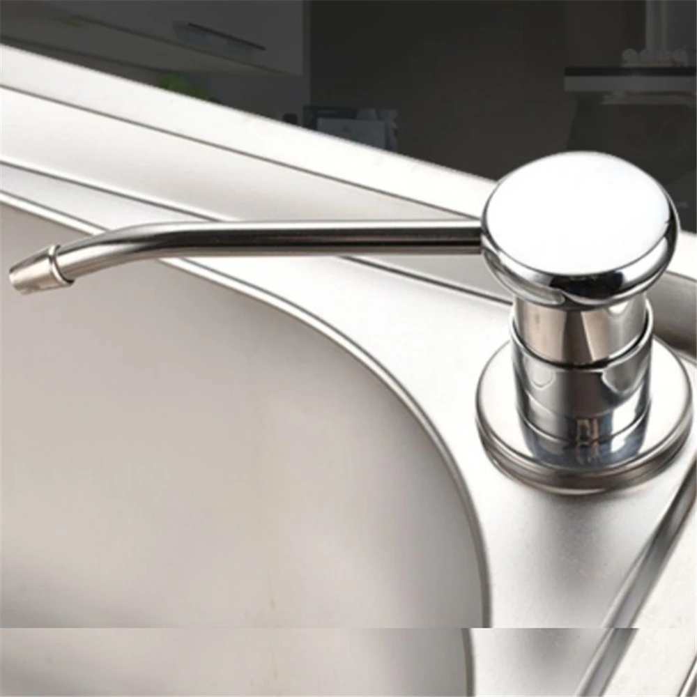 Description Picture 4 of itemStainless Steel Soap Dispenser for Kitchen Sink Detergent Dispenser Bathroom Manually Press Liquid Dispenser Kitchen Accessories