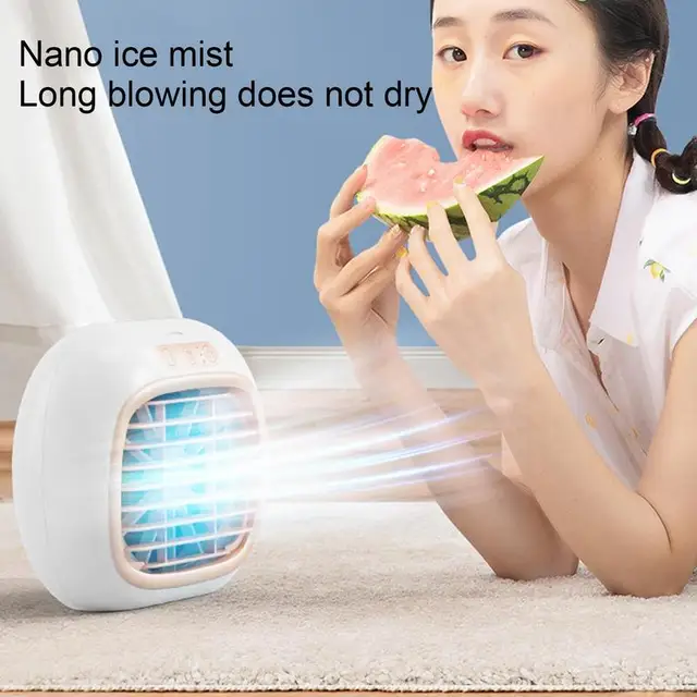 Asztali Ventilátor Köd Párásító Hordozható Kis 3 Sebessége Energiatakarékos A Nappali Otthoni Íróasztalok Hálószobáihoz - Image 3