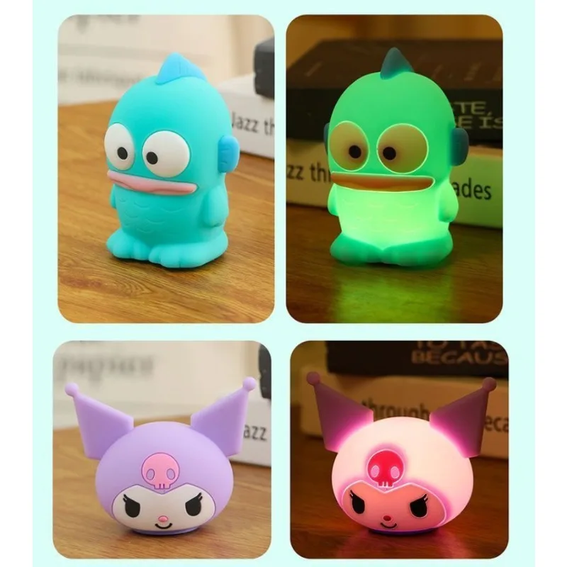 

Sanrio Hangyodon Hello Kitty Kuromi, мультяшная спальня, ночник, прикроватная атмосфера, ночник, милые украшения для комнаты для девочек