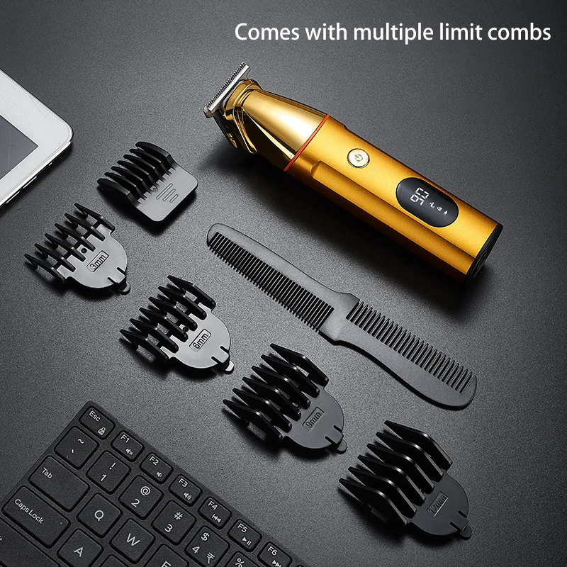 WAIKIL Men's Electric Professional Hair Clipper Multi functional Hair Trimmer USB Charging Digital Beauty Treatment Tool 3