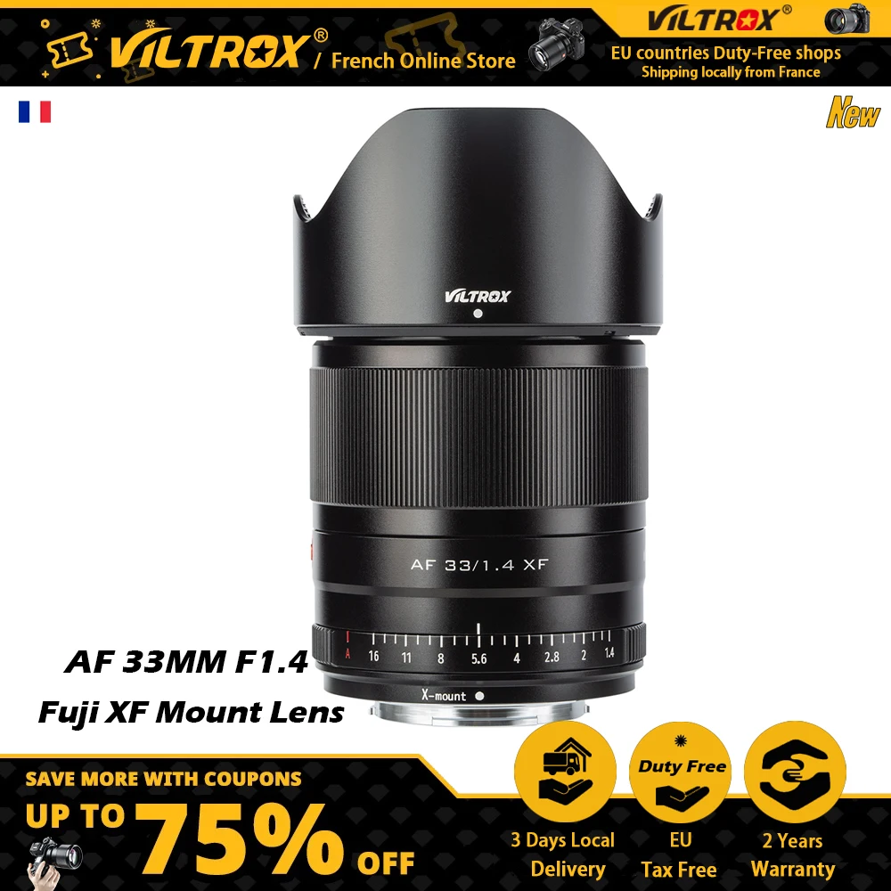 Viltrox 33Mm F1.4 Stm Xf Fujifilm Lens Messa A Fuoco Automatica Obiettivo A Fuoco Fisso Aps-C Per Obiettivo Fuji Fujifilm X Mount 3X-T4 X-T20 Obiettiv
