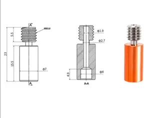 Customized Bimetal Heatbreak contact us