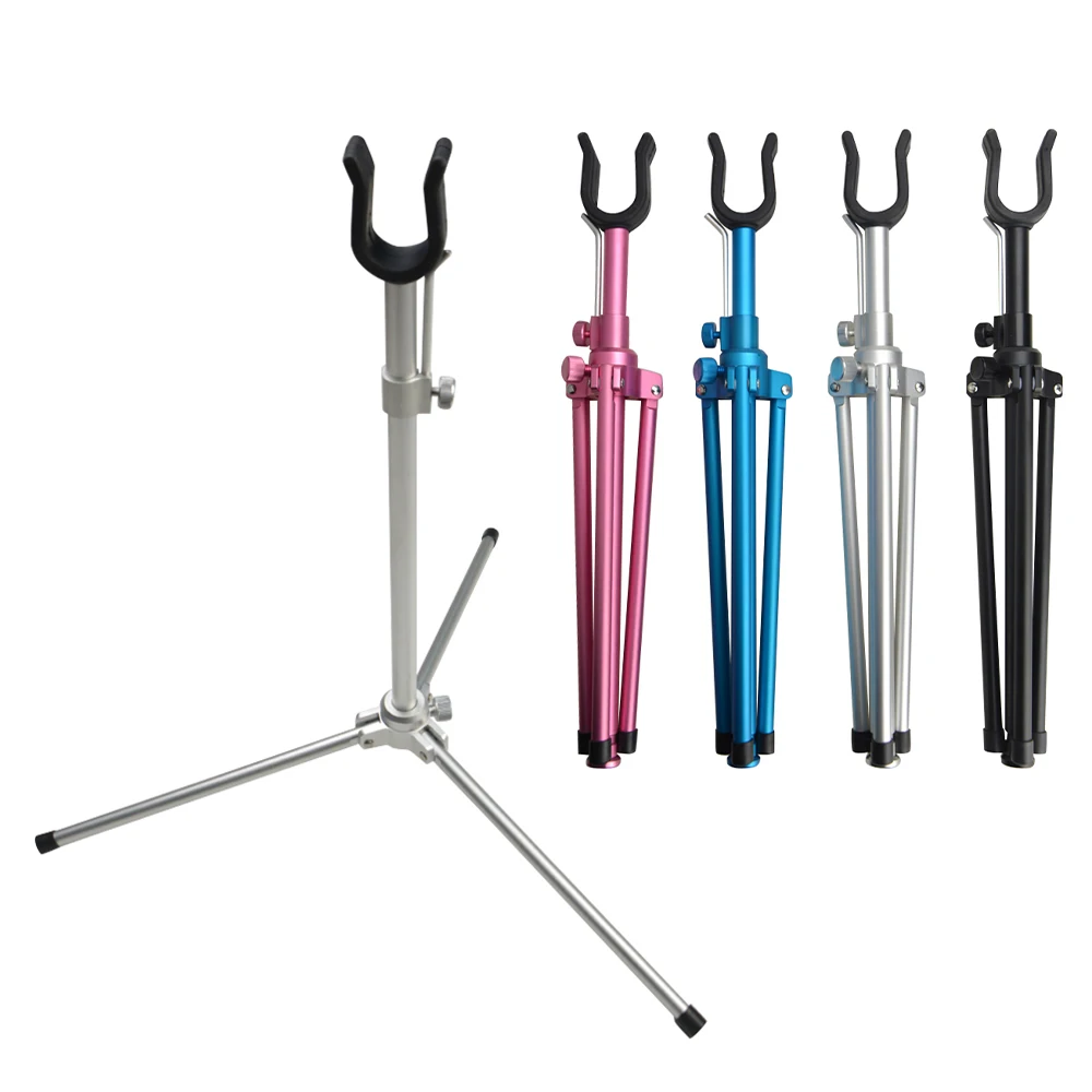 Recurve Rack Recurve Bow Stand Aluminum Alloy Foldable Archery Bracket Rack for ...