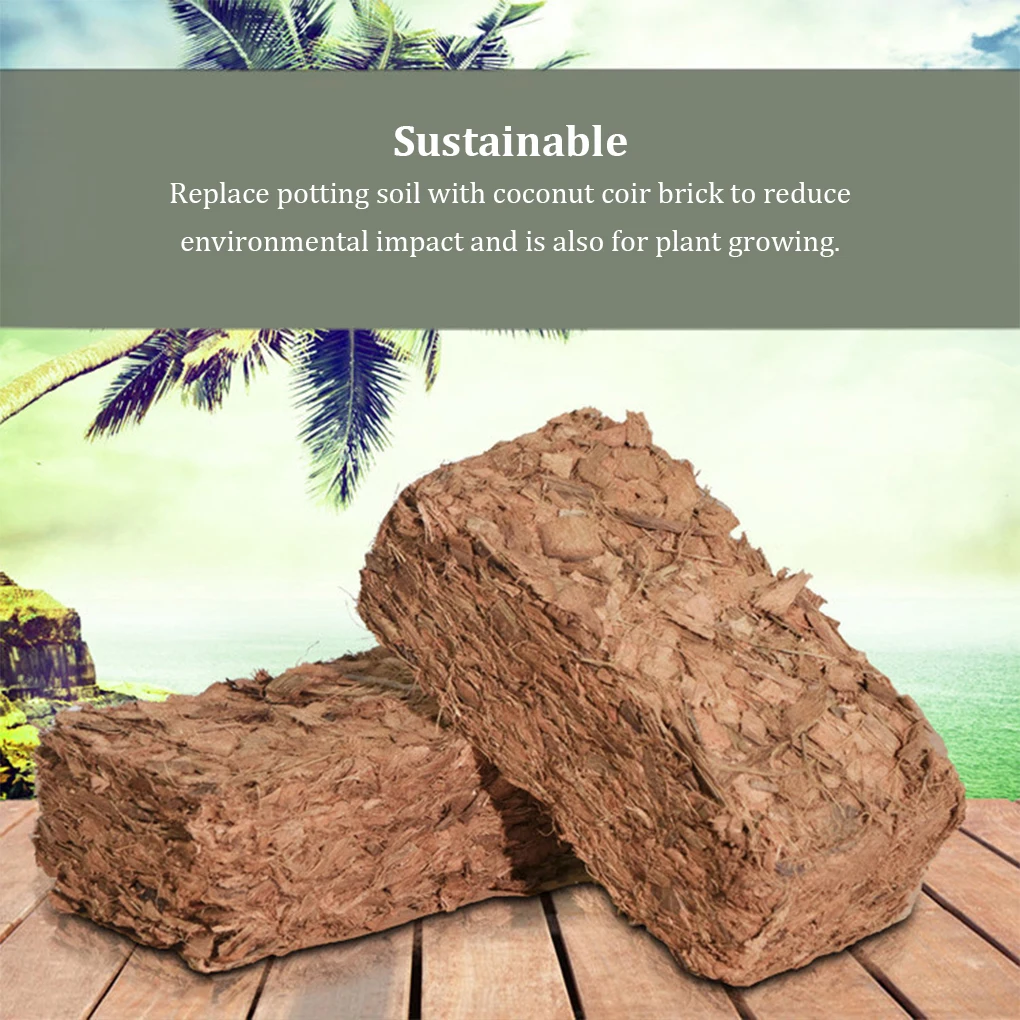 Coco Coir Brick Water Absorbent Coconut Potting Soil Growing Media
