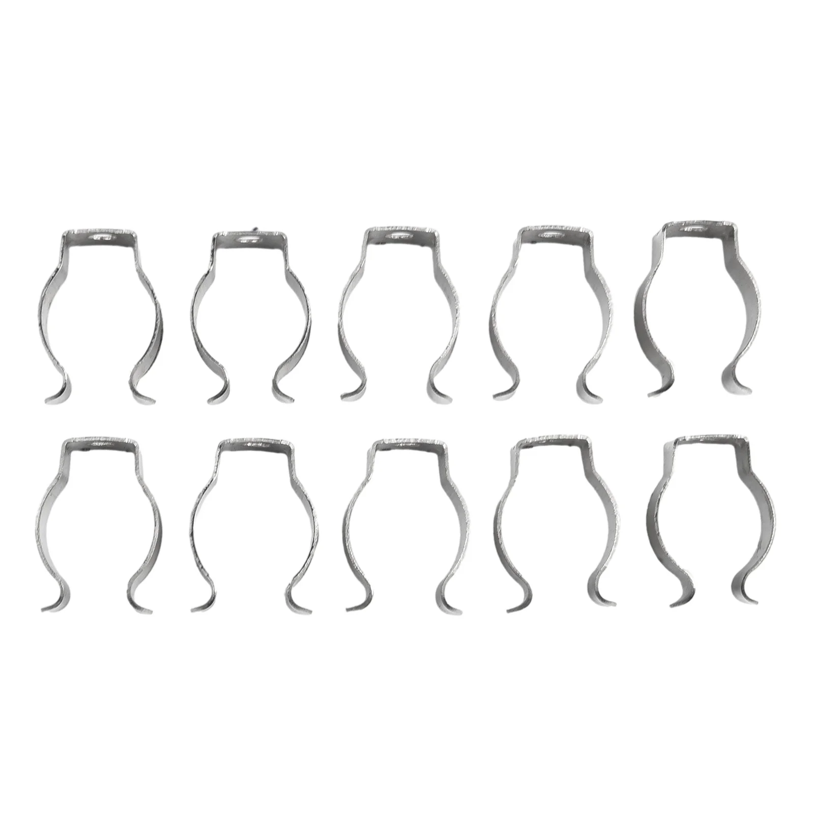 10pcs Spring Terry Clips Stainless Steel Narrow Base Tools 6mm-28mm Heavy Duty Tools Storage Hangers For Garages Sheds Hardwares