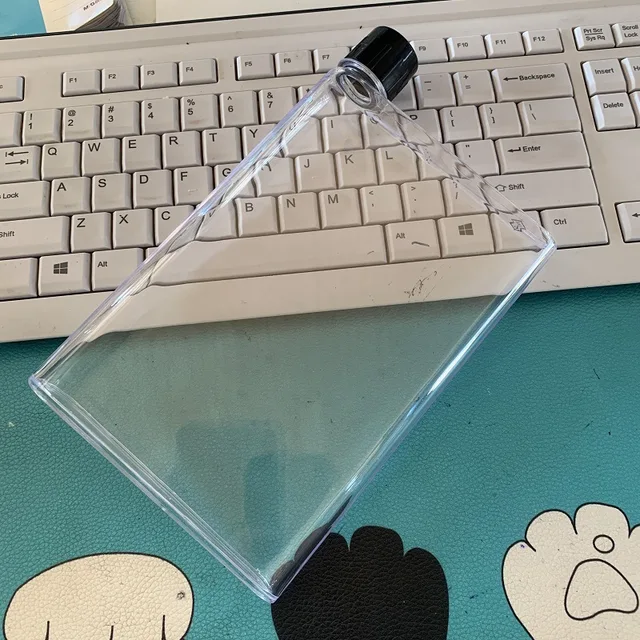 Creative Simple A6 Paper Cup Handy Portable Plastic Water Square Water Bottle Cup Leisure Sports Flat Kettle Wholesale bottle 6