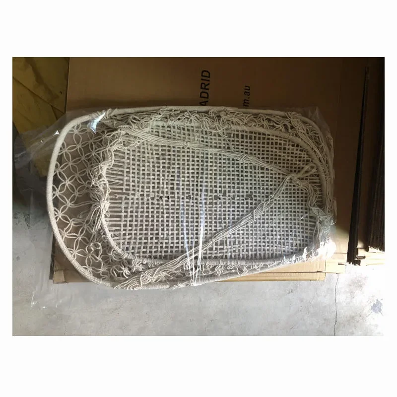 Baby Crib Cradle, Hanging Bassinet and Portable Swing for Infant Nursery Rope Fringe Measures 35" L X 23.25" W X 14" H