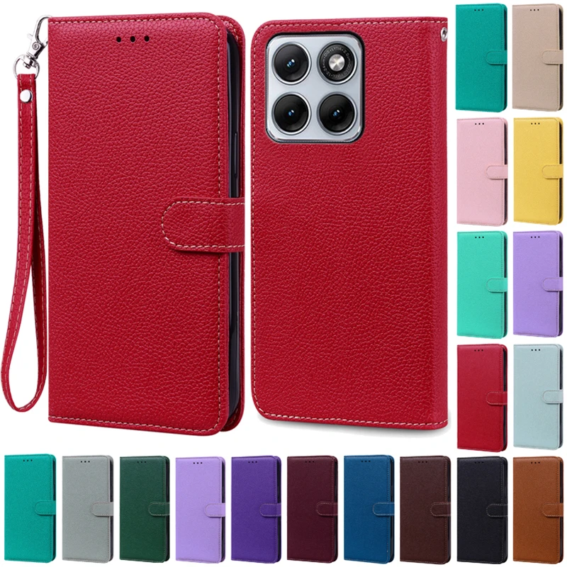 Enhanced Leather Flip Wallet Cover | Magnetic Book-Style Protective Case for Motorola Edge 70 Fusion