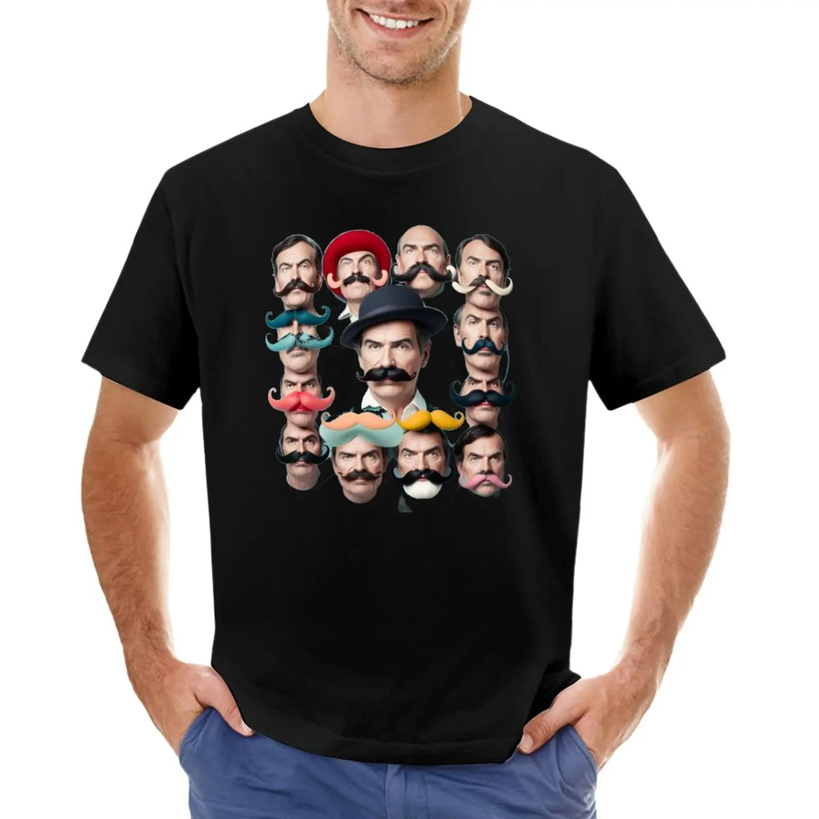 

Moustaches T-Shirt blank t shirts mens plain t shirts