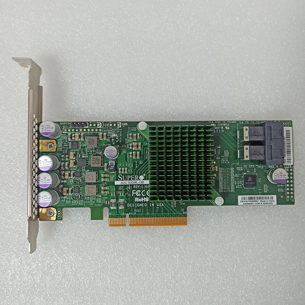 For SuperMicro AOCS3008LL8E 12GB SAS SATA HBA card Raid Controller