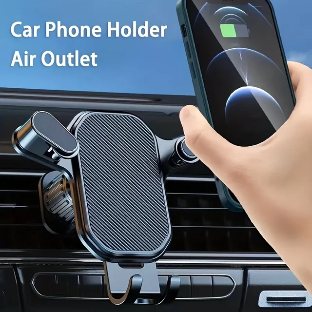 Car Phone Holder Car Air Vent Clip Mount Mobile Cell Stand Smartphone GPS Support For 4.7-6.7 Inch Mobile Devices 1
