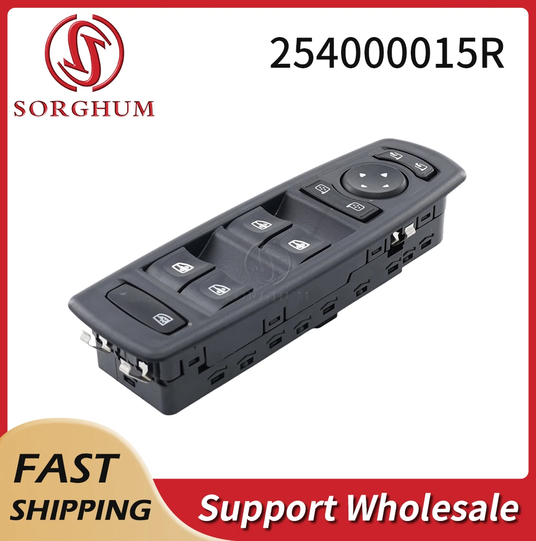 

Sorghum 254000015R Car Driver Side Electric Master Window Control Switch Button For Renault Megane Laguna 2008-2016 25400-0015R