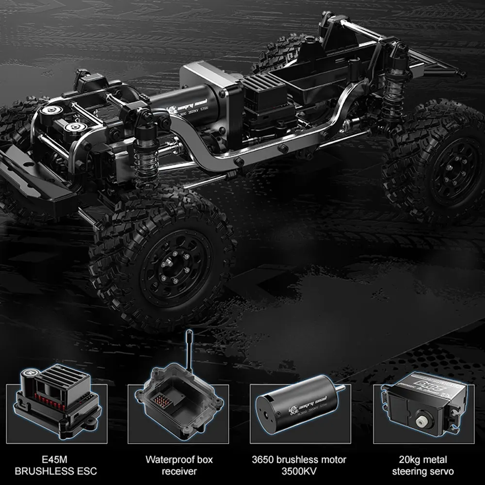 1/12 MJX Hyper Go H12Y 4WD Crawler Aluminum Alloy Shell With