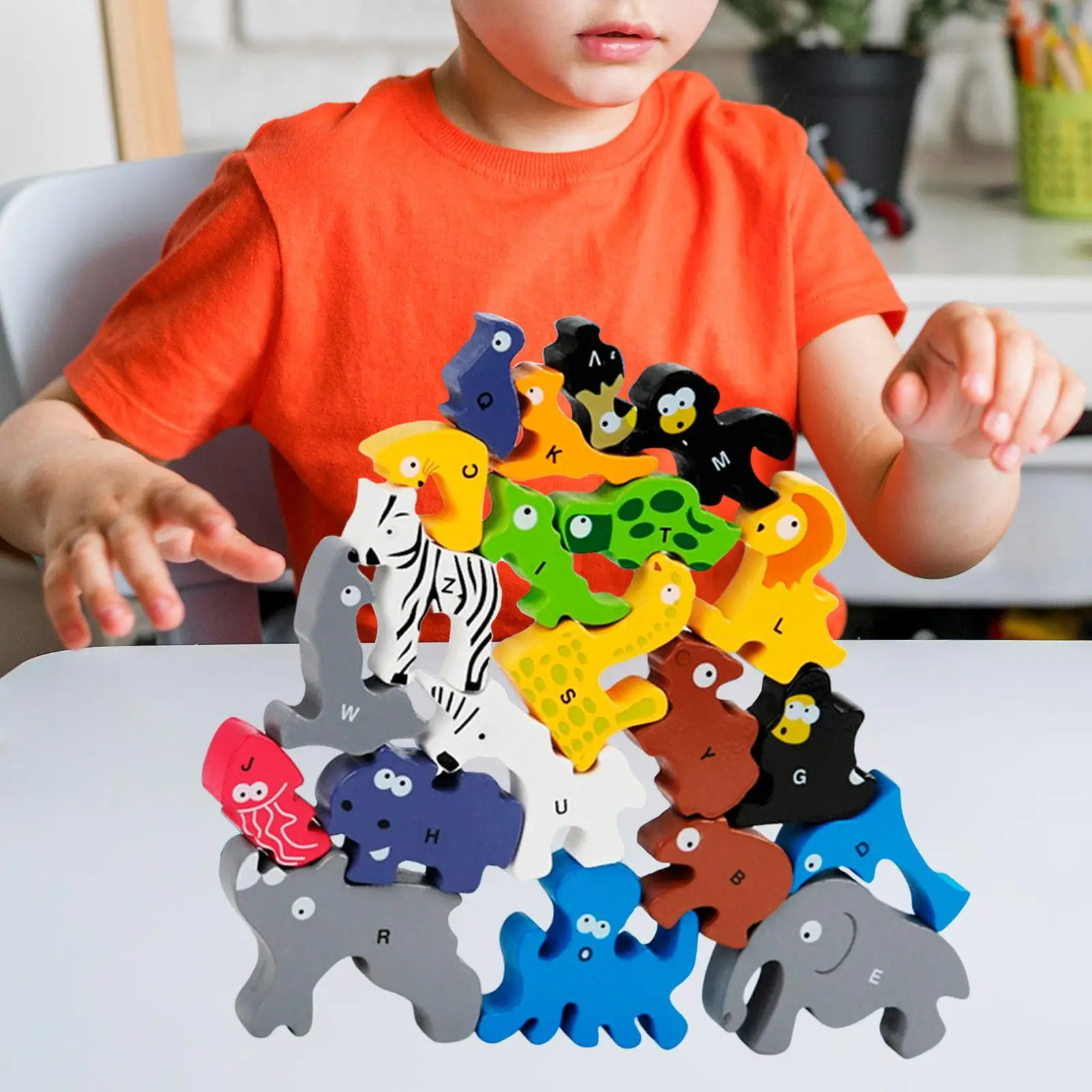Fine Motor Skills Balance Game, Wood Stacking Block logical Hands on Skills