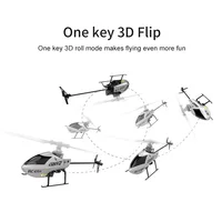 2.4Ghz RC Aircraft 4 Channel RC Helicopter C129 V2 with 6-Axis Gyro & 3D Flips, Altitude Hold,One Key Take Off/Landing COOLBANK 2