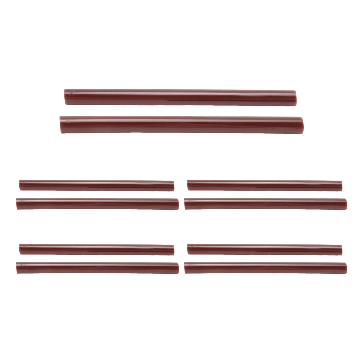 10pcs 100mm x 7mm Adhesive Hot Melt Glue Sticks For Hot Melt Glue Gun Brown 3