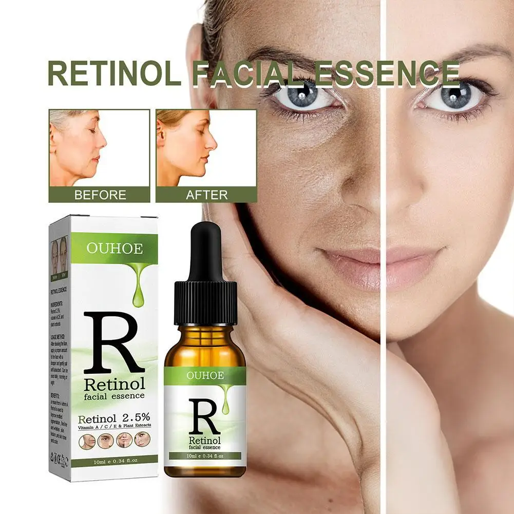 Retinol Serum Anti Wrinkle Fade Dark Spots Vitamin C Facial Serum