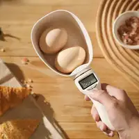 Báscula de Cocina Digital Grande y Cuchara Medidora Electrónica Precisa para Café, Hornear, Polvos