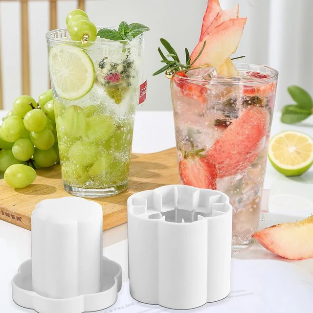 Silicone Small Ice Cube Trays with Lid Cylinder Ice Cubes Mold for 60 Ice  Cubes Maker Squeeze Easy-Release Mini Ice Maker - AliExpress