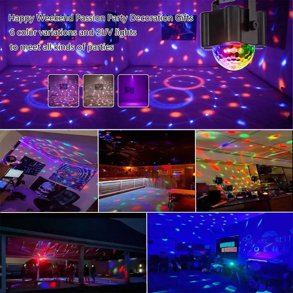 1pcs Colorful LED DJ Stage Lights Home KTV Ambient Beam Frequency