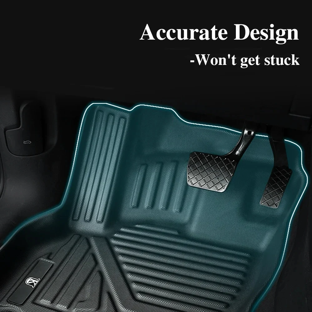 For Great Wall Haval F7X 2019-2023 Auto Car Floor Mats All-Weather TPE Foot Mats Odorless Pad Waterproof Tray Mat Accessories ﻿