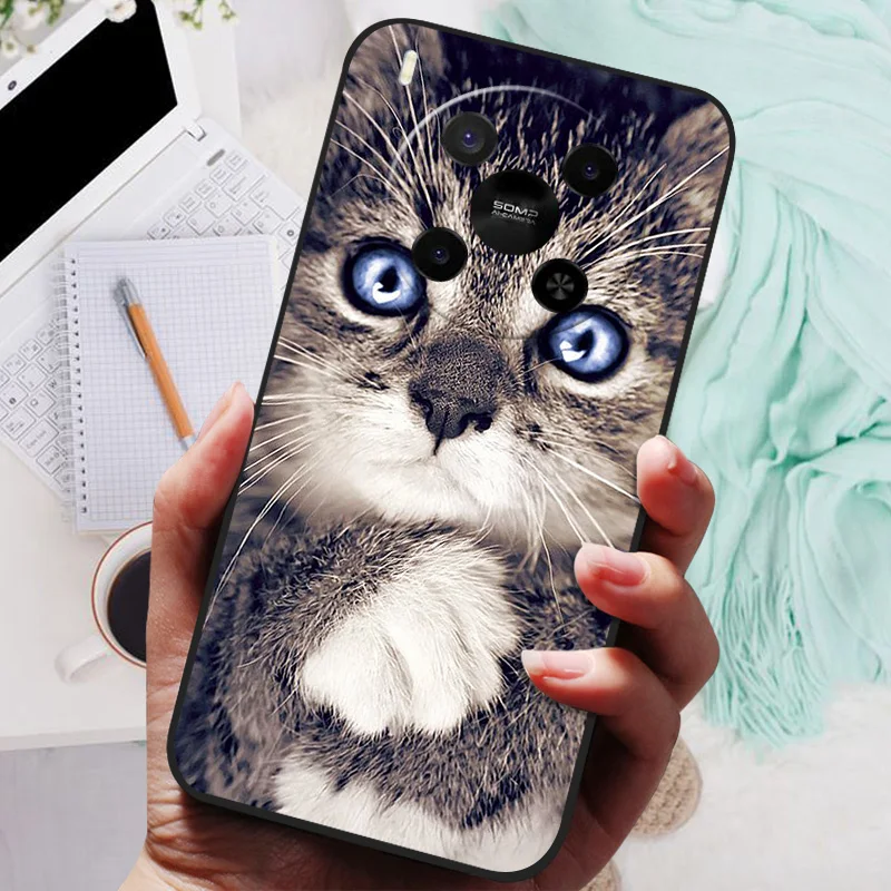 Lion Wolf Silicone Soft Back Cover - Full Protective Phone Case, Artistic Design