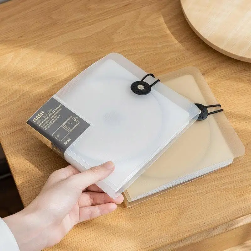 Sf7022c3a843d4e7f80cf3ca57bb1be736 Portable 12 Pcs DVD CD Storage Case CD/DVD Case Wallet Storage Holder Booklet CD Sleeve Plastic Bag Album Box Cases With Buckle Mallzona