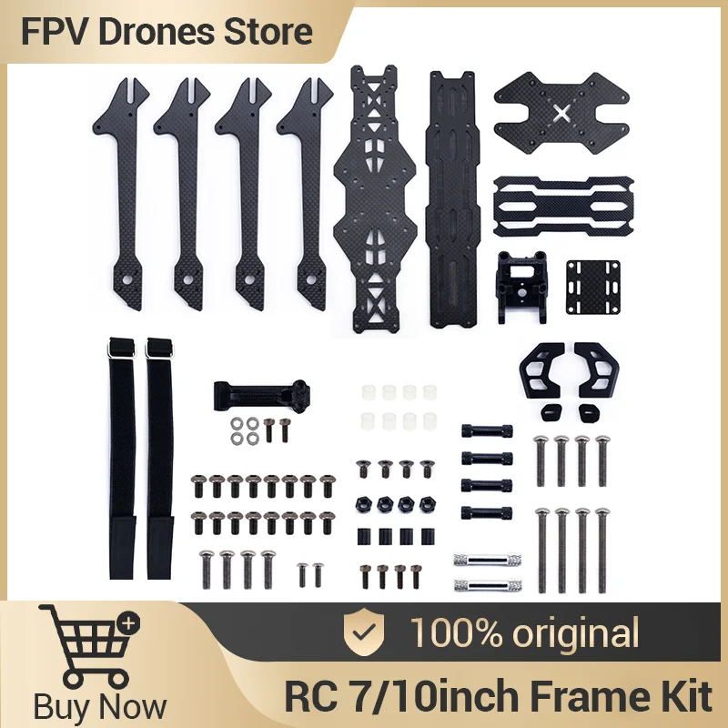 

RC 7/10 дюймов 312/420 мм толщина ручки 6 мм фотоэлемент для FPV гоночного дрона квадрокоптера Фристайл DIY рамка Комплект запчастей