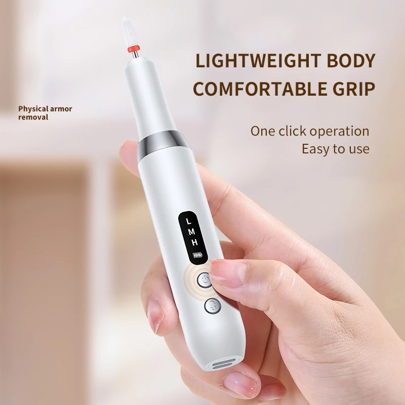Electric Nail Polisher Drill Bits Professional Nails Grinding Polishing Dead Skin Removal Art Sanding File Pen Manicure Machine 5